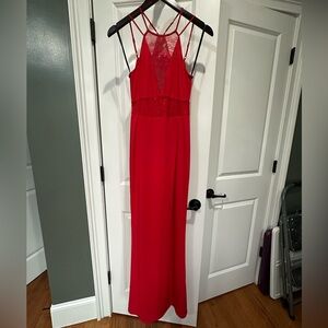 BCBG red lace dress